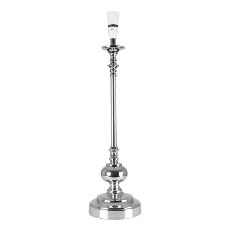 Arcade Tall Chrome Classic Table Lamp BASE ONLY - Lighting.co.za