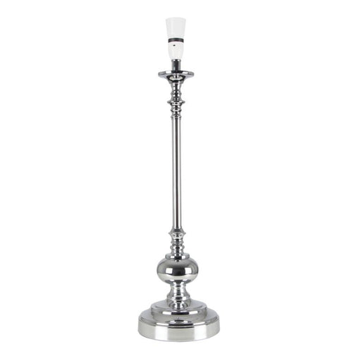 Arcade Tall Chrome Classic Table Lamp BASE ONLY - Lighting.co.za