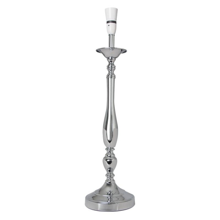 Alessia Tall Chrome Classic Table Lamp BASE ONLY - Lighting.co.za