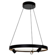 Nice Black or Silver Ring LED Pendant Light 3 Sizes - Lighting.co.za