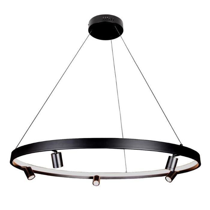 Nice Black or Silver Ring LED Pendant Light 3 Sizes - Lighting.co.za