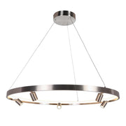 Nice Black or Silver Ring LED Pendant Light 3 Sizes - Lighting.co.za