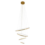 Multiple 4 Ring Black Or Gold LED Pendant Light - Lighting.co.za
