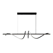 Doodle Black Or Gold LED Linear Pendant Light - Lighting.co.za