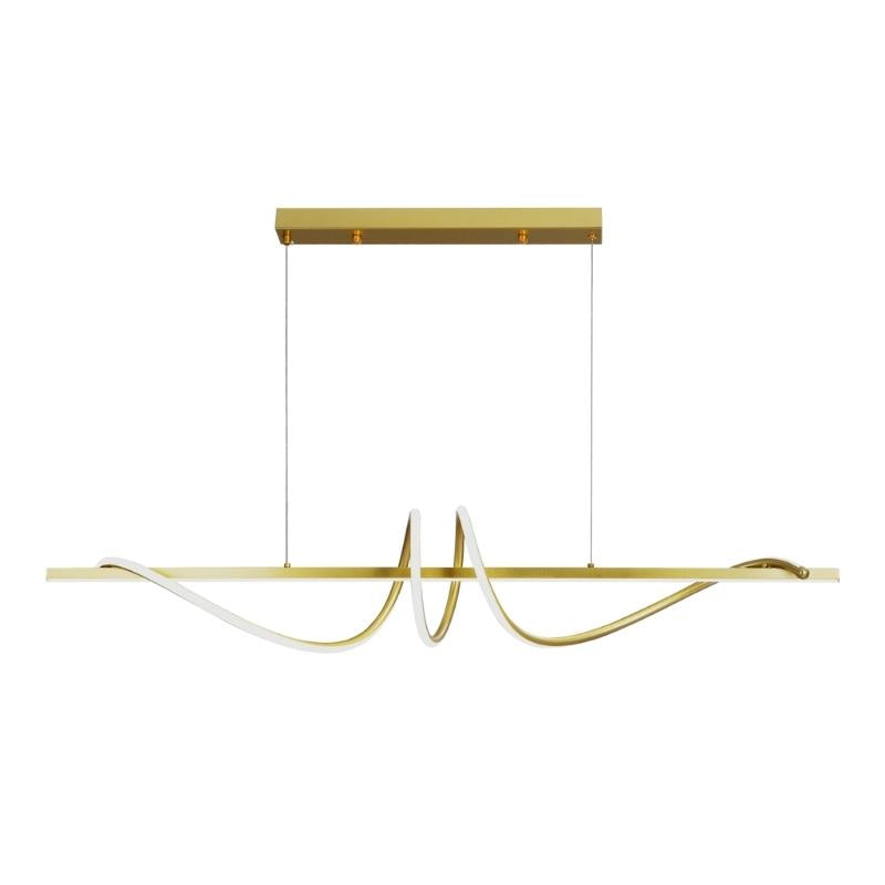 Doodle Black Or Gold LED Linear Pendant Light - Lighting.co.za