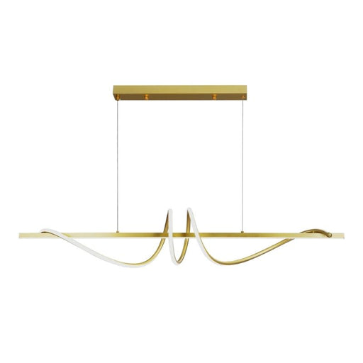 Doodle Black Or Gold LED Linear Pendant Light - Lighting.co.za