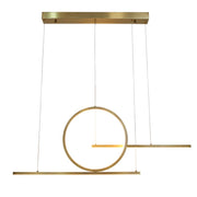 Pendulum Black Or Gold LED Linear Pendant Light - Lighting.co.za