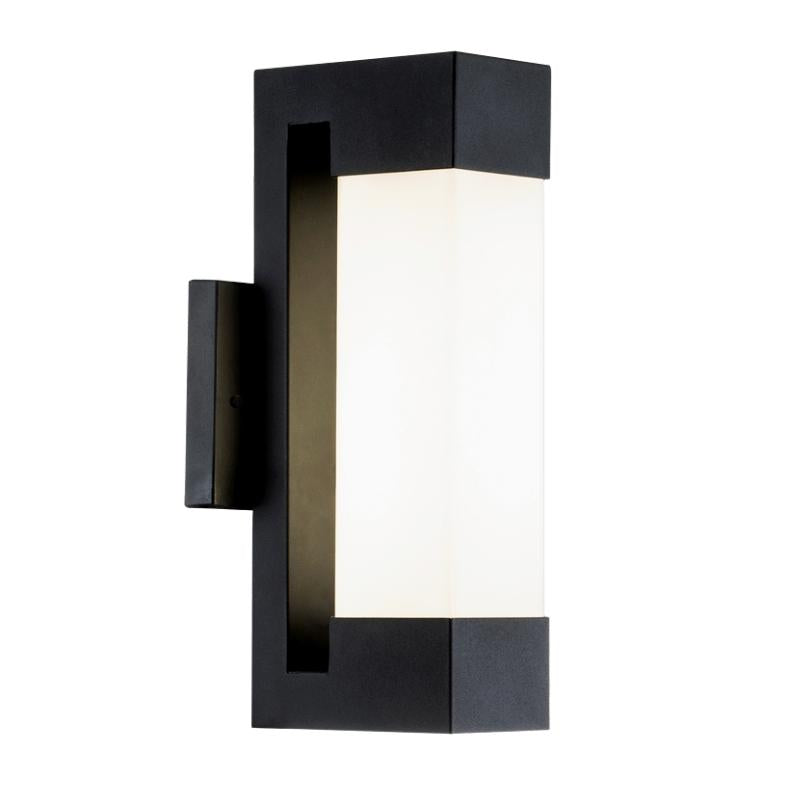 Benton Black and White LED Outdoor Wall Light - Lighting.co.za