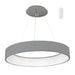George Ribbed Grey Or White LED Pendant Light With CCT Adjustable Remote - Lighting.co.za