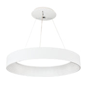 George Ribbed Grey Or White LED Pendant Light With CCT Adjustable Remote - Lighting.co.za