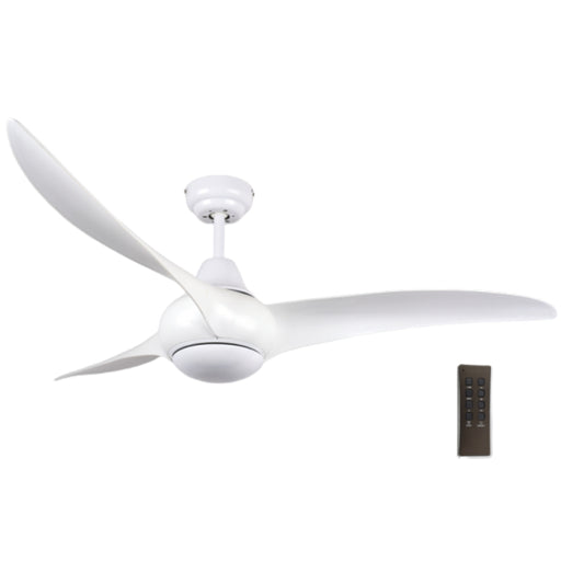 Cesna 3 Blade White Ceiling Fan Only - Lighting.co.za