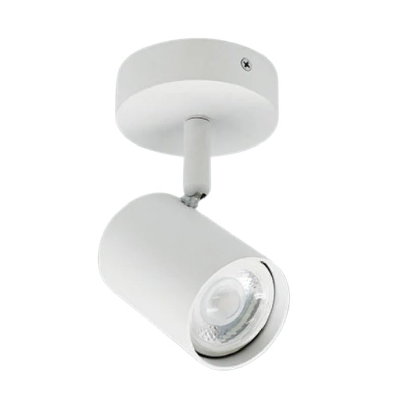 Pulse Black | White Adjustable GU10 1L Spotlight - Lighting.co.za