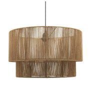 Tiana Double Drum Rattan Pendant Light - Lighting.co.za