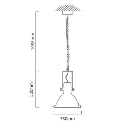 Titan Black Industrial Pendant Light - Lighting.co.za