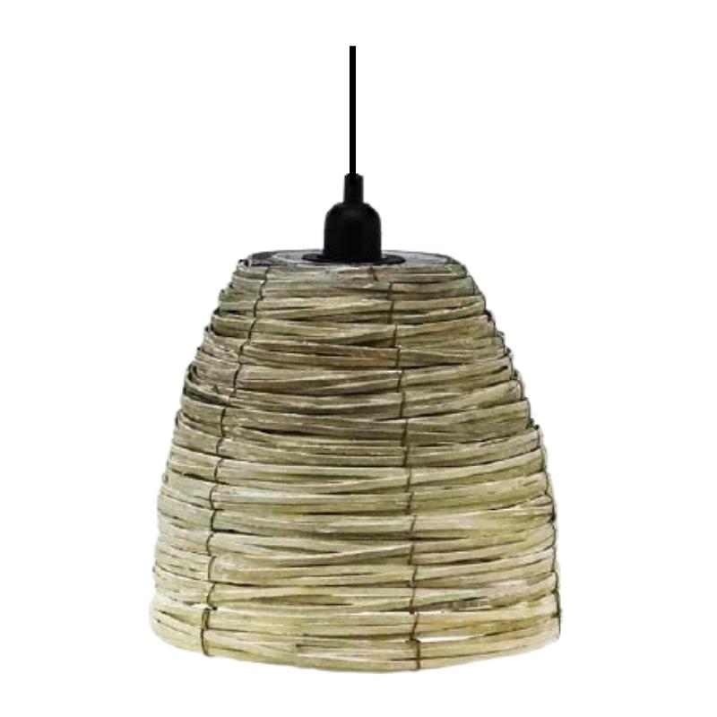 Binling Basket Natural Rattan Pendant Light 2 Sizes - Lighting.co.za