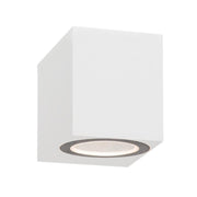 Block U Down Only Black | White | Grey GU10 Outdoor Wall Light - Lighting.co.za