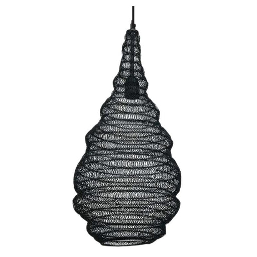 Bangalore Tall Black Wire Mesh Pendant Light - Lighting.co.za