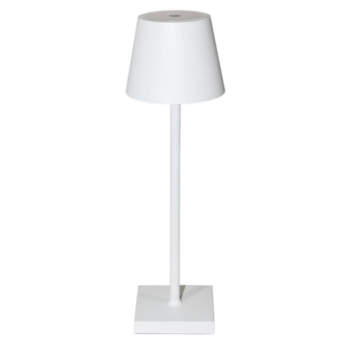 Harper Smooth Shade Black | White Rechargeable Table Lamp - Lighting.co.za