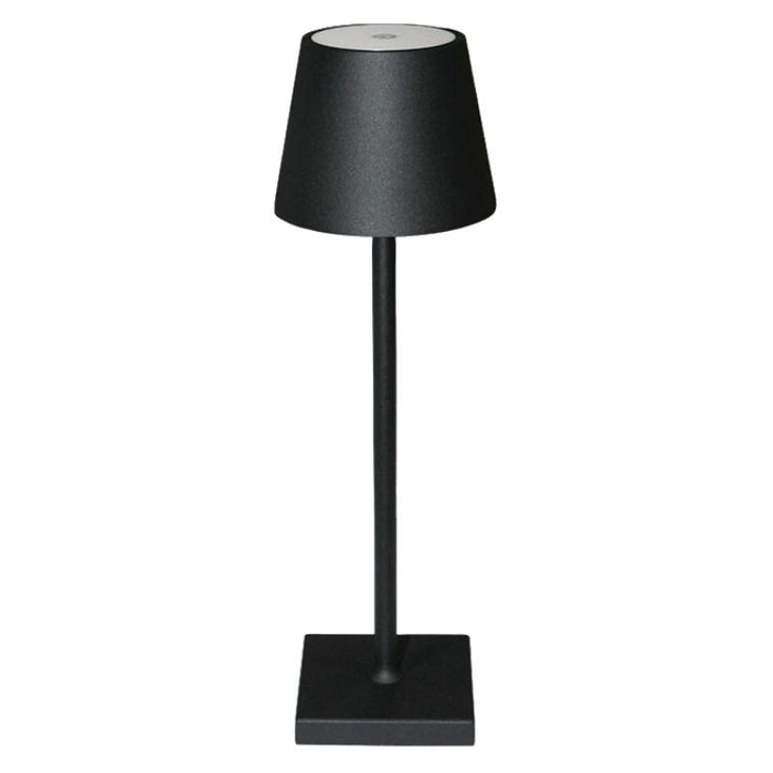 Harper Smooth Shade Black | White Rechargeable Table Lamp - Lighting.co.za