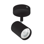 Pulse Black | White Adjustable GU10 1L Spotlight - Lighting.co.za