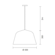 Paris Large Black | White | Copper Nordic Plain Dome Pendant Light - Lighting.co.za