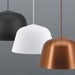 Paris Large Black | White | Copper Nordic Plain Dome Pendant Light - Lighting.co.za