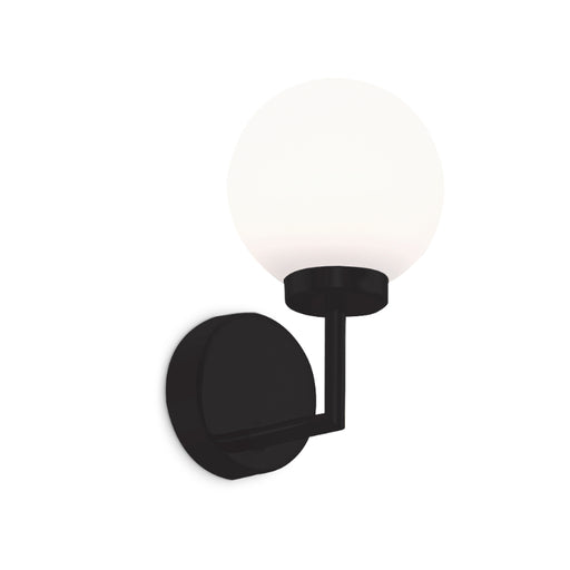 Pearl Black | Gold and Frosted White Glass LED Bathroom Wall Light - Lighting.co.za