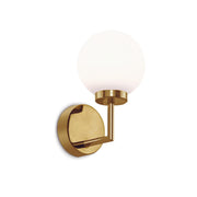 Pearl Gold and Frosted White Glass Spazio LED Bathroom Wall Light - Lighting.co.za
