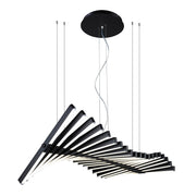 Piano Black and Acrylic 65 Watt LED Pendant Light - Lighting.co.za
