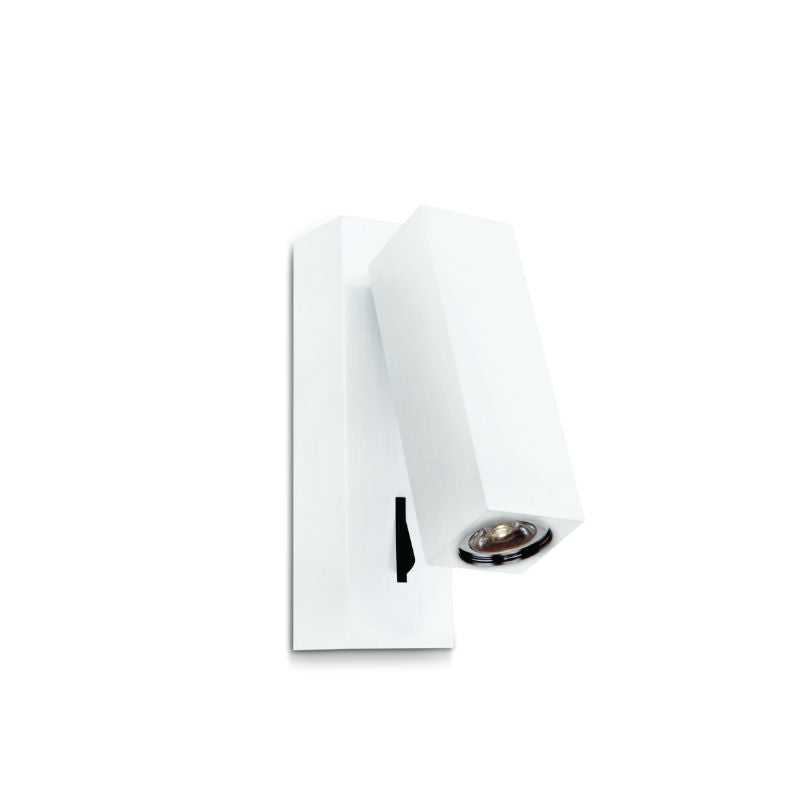 Prima Black | White | Chrome LED Bedside Reading Wall Light - Lighting.co.za