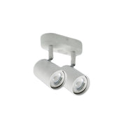 Pulse Black | White Side Adjustable GU10 2L Spotlight - Lighting.co.za