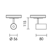 Pulse GU10 Black or White 3 Wire Track Spot Light - Lighting.co.za