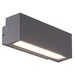 Lyon Black LED Up And Down Brick Outdoor Wall Light 2 Sizes - Lighting.co.za