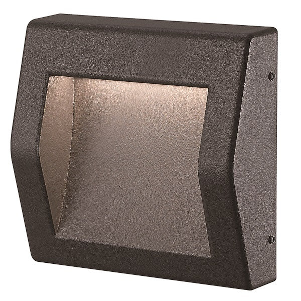 Ringo Black LED Square Surface Mounted Foot Or Step Light 2 Sizes - Lighting.co.za
