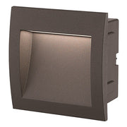 Louis Black Square LED Recessed Foot Or Step Light 2 Sizes - Lighting.co.za