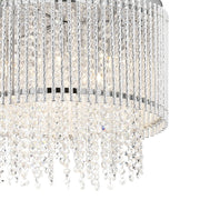 Lynn Chrome and Clear Crystal Glass Ceiling Light - Lighting.co.za
