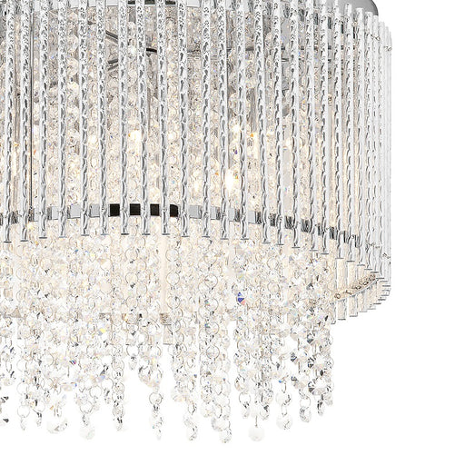 Lynn Chrome and Clear Crystal Glass Ceiling Light - Lighting.co.za