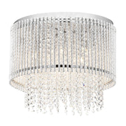Lynn Chrome and Clear Crystal Glass Ceiling Light - Lighting.co.za