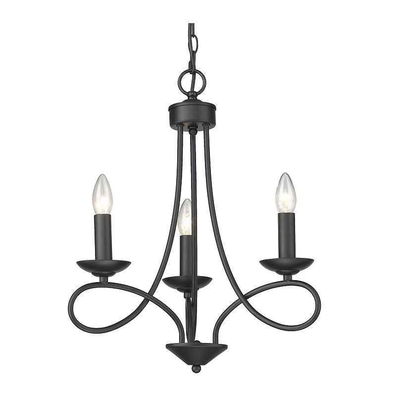 Cohen Classic 3 | 5 | 9 Light Plain Black Chandelier - Lighting.co.za