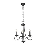Cohen Classic 3 | 5 | 9 Light Plain Black Chandelier - Lighting.co.za