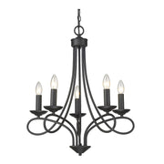 Cohen Classic 3 | 5 | 9 Light Plain Black Chandelier - Lighting.co.za