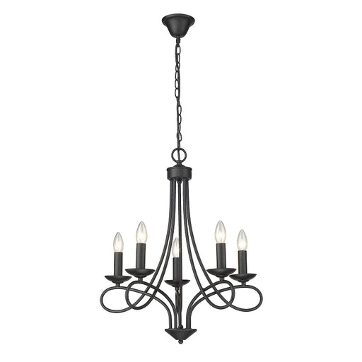 Cohen Classic 3 | 5 | 9 Light Plain Black Chandelier - Lighting.co.za