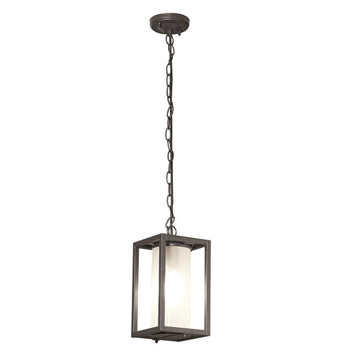 Austen Outdoor Black And Glass Lantern Pendant Light - Lighting.co.za