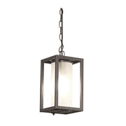 Austen Outdoor Black And Glass Lantern Pendant Light - Lighting.co.za