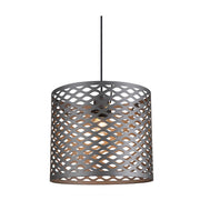 Carlo Grid Drum Metal Shade Pendant Light - Lighting.co.za