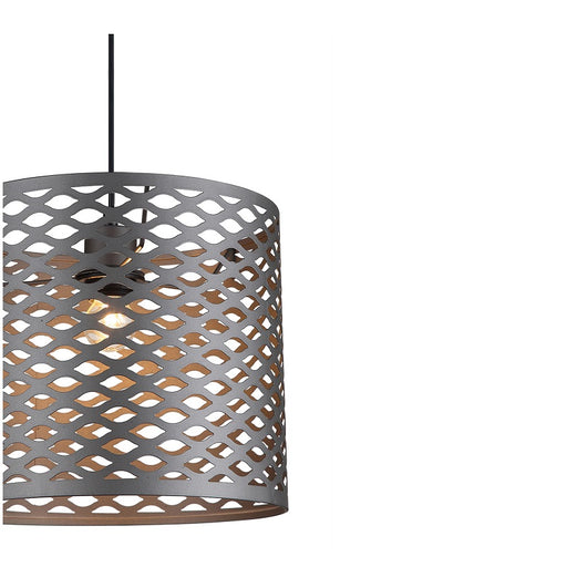 Carlo Grid Drum Metal Shade Pendant Light - Lighting.co.za