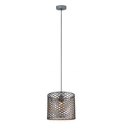 Carlo Grid Drum Metal Shade Pendant Light - Lighting.co.za