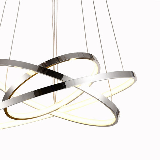 Flow 3 Ring White Or Chrome LED Pendant Light - Lighting.co.za