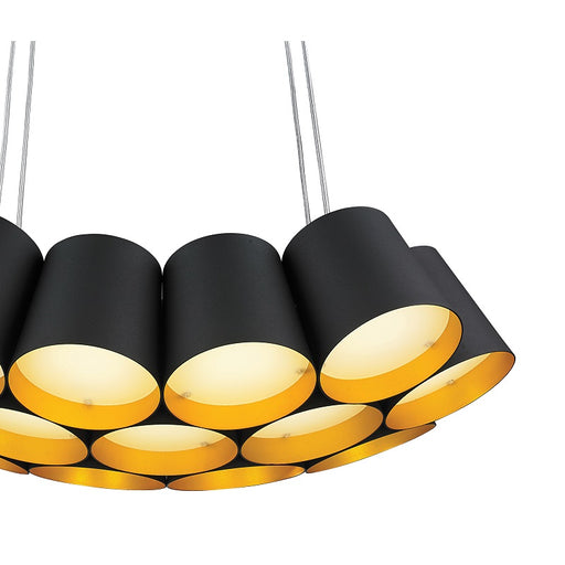 Forge Black And Gold LED Pendant Light - Lighting.co.za