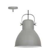 Analia White Or Grey Dome Pendant Light - Lighting.co.za